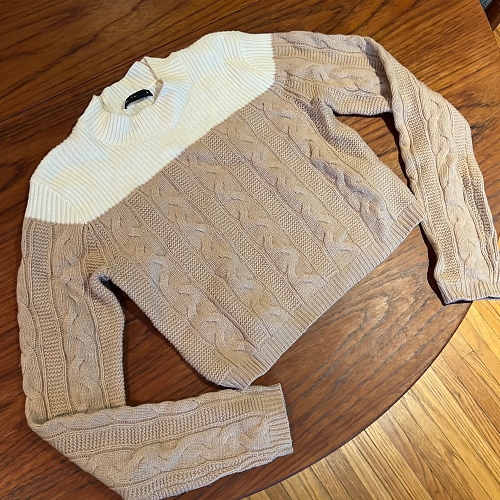 Club Monaco Crop merino wool sweater